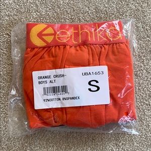 BRAND NEW Ethika boy size small Alternate orange